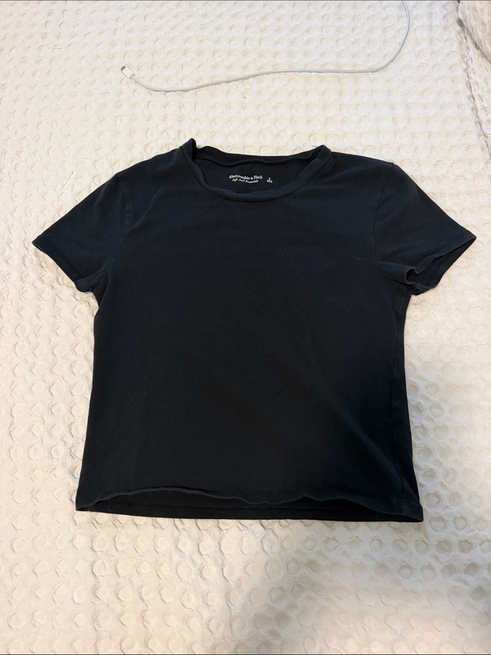 Abercrombie & Fitch Black Short Sleeve Crew Tee